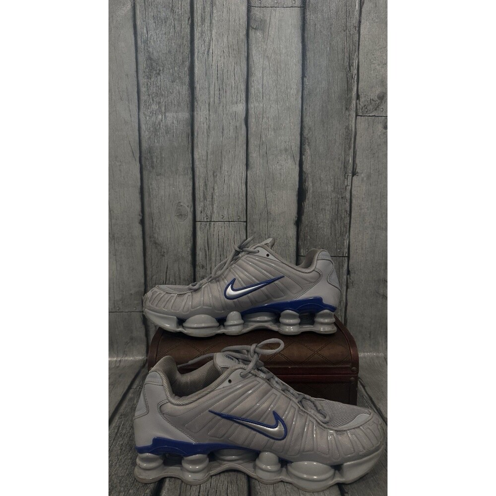 Nike Shox TL Wolf Grey Metallic Silver Racer Blue CN0151-001 Men's size 11.5